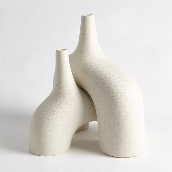 Stretch Vase-Cream Stone