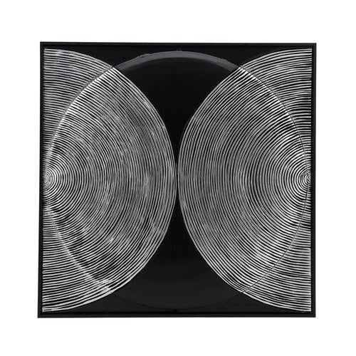 Paper Wall Art Black and Silver